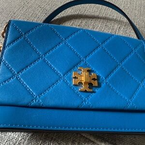 Tory Burch Vibrant Blue Quilted Shoulder Bag